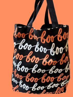 Halloween Shopping Tote Trick-Or-Treat Bag Eco Reusable Fabric BOO